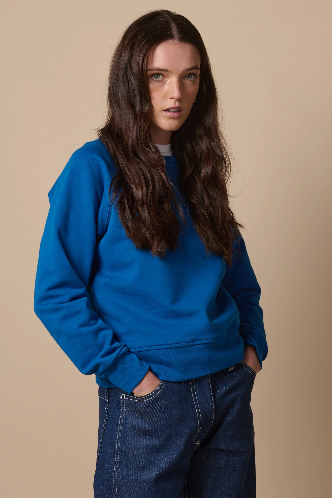 Women's Raglan Sweatshirt - Cobalt - Image 4