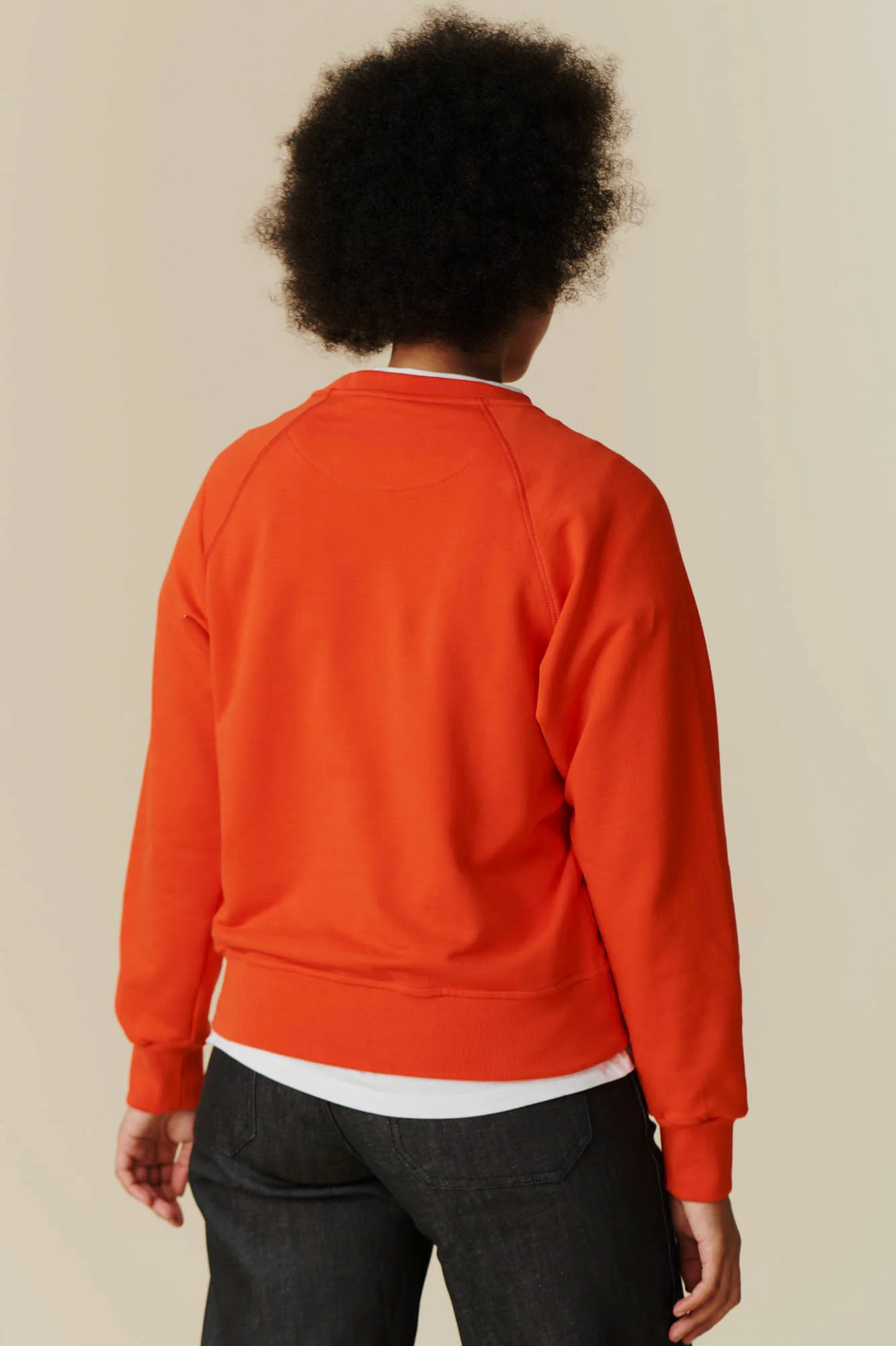 Women's Raglan Sweatshirt - Flame Red - Image 3