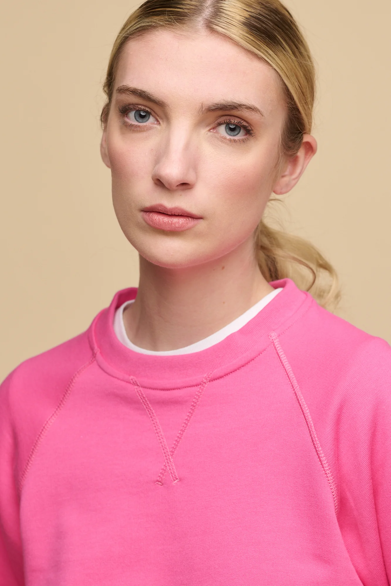 Women's Raglan Sweatshirt - Fuchsia Pink - Image 2
