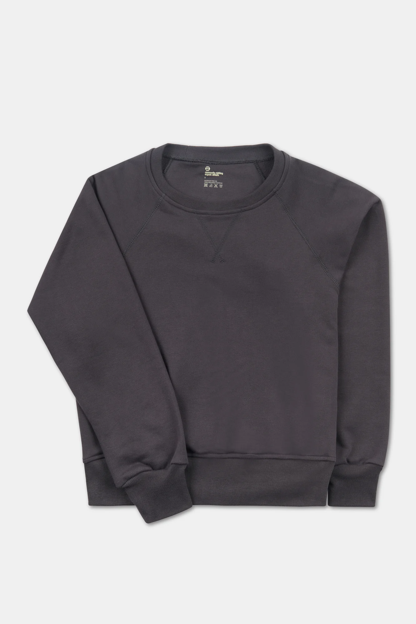 Women's Raglan Sweatshirt Plastic Free- Slate - Image 5