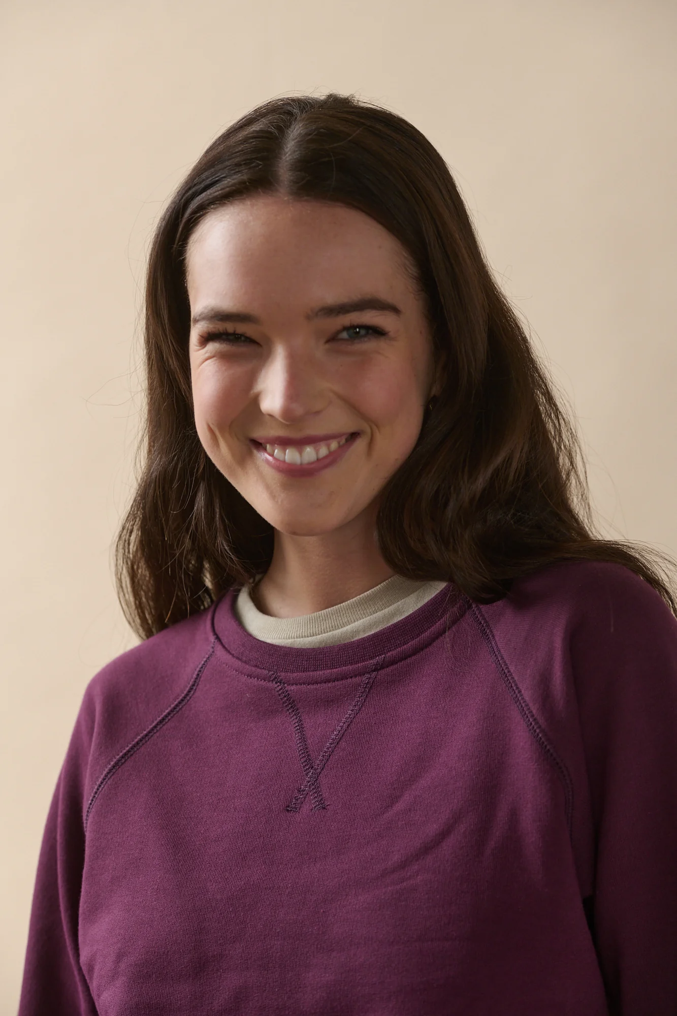 Women's Raglan Sweatshirt - Plum - Image 3