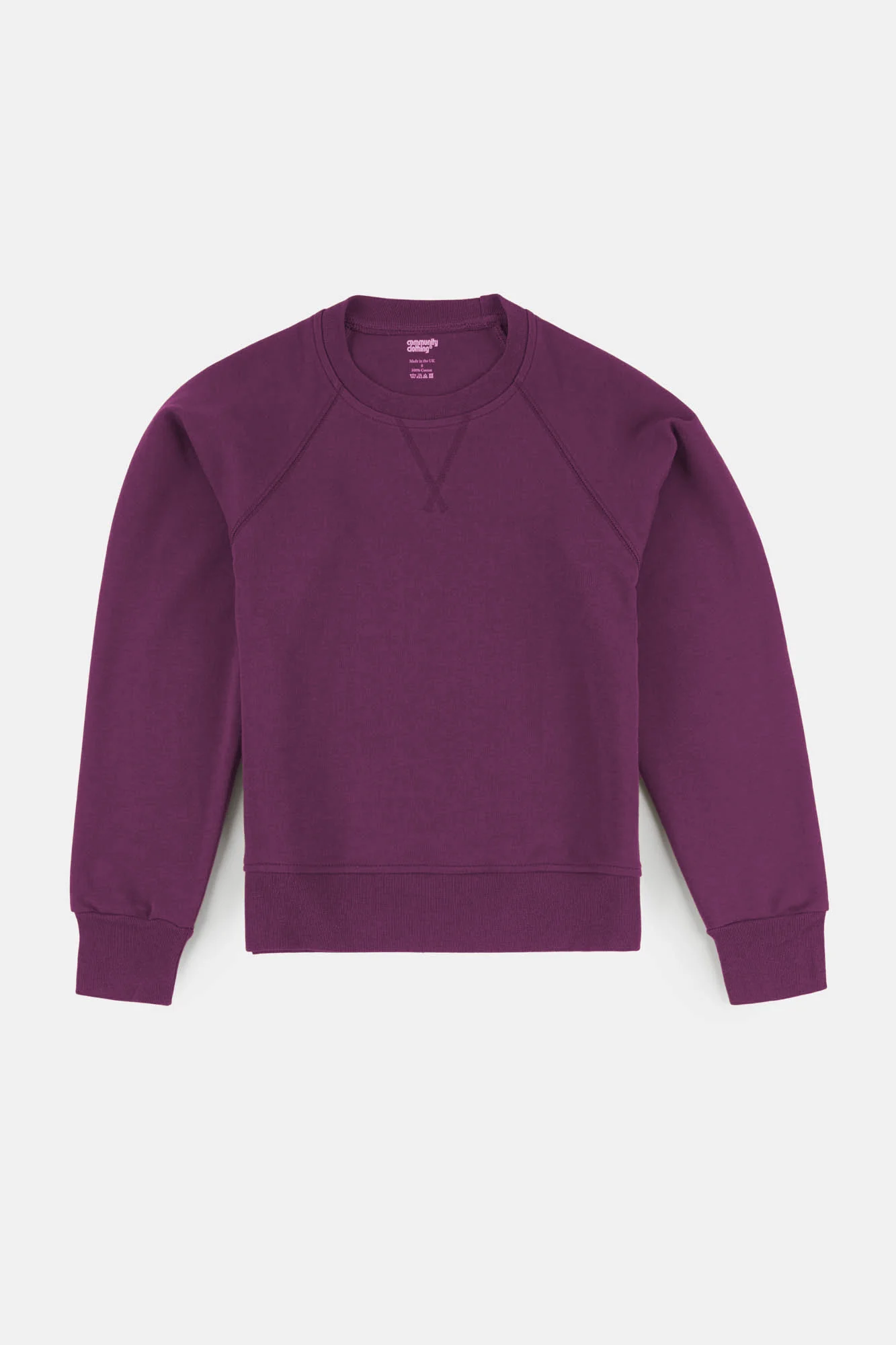 Women's Raglan Sweatshirt - Plum - Image 4