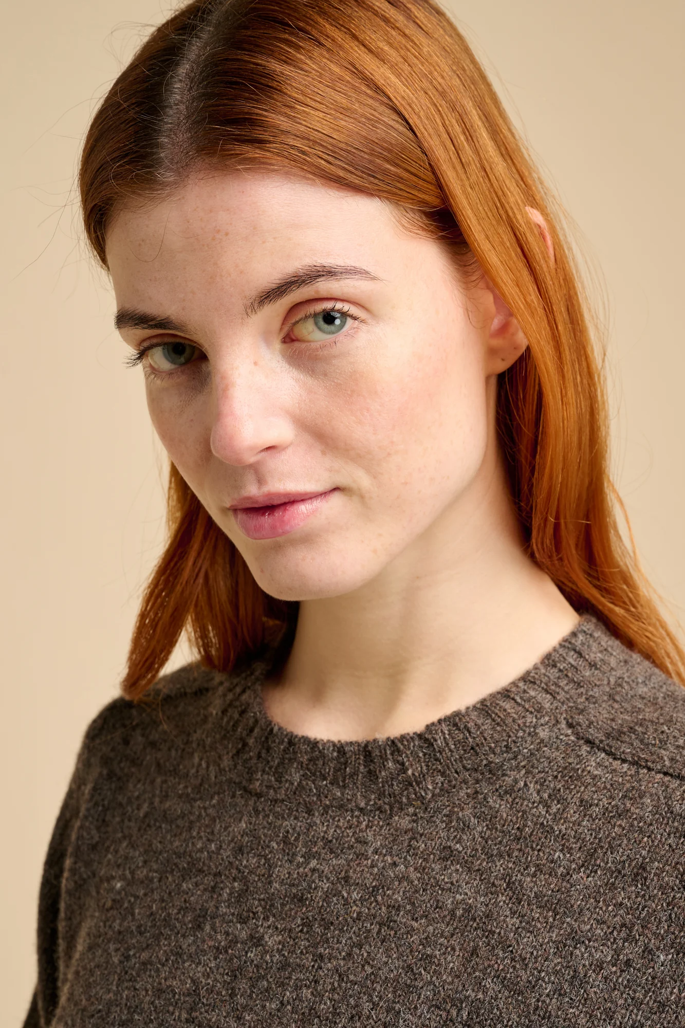 Women's Shetland Jumper - Brown - Image 4
