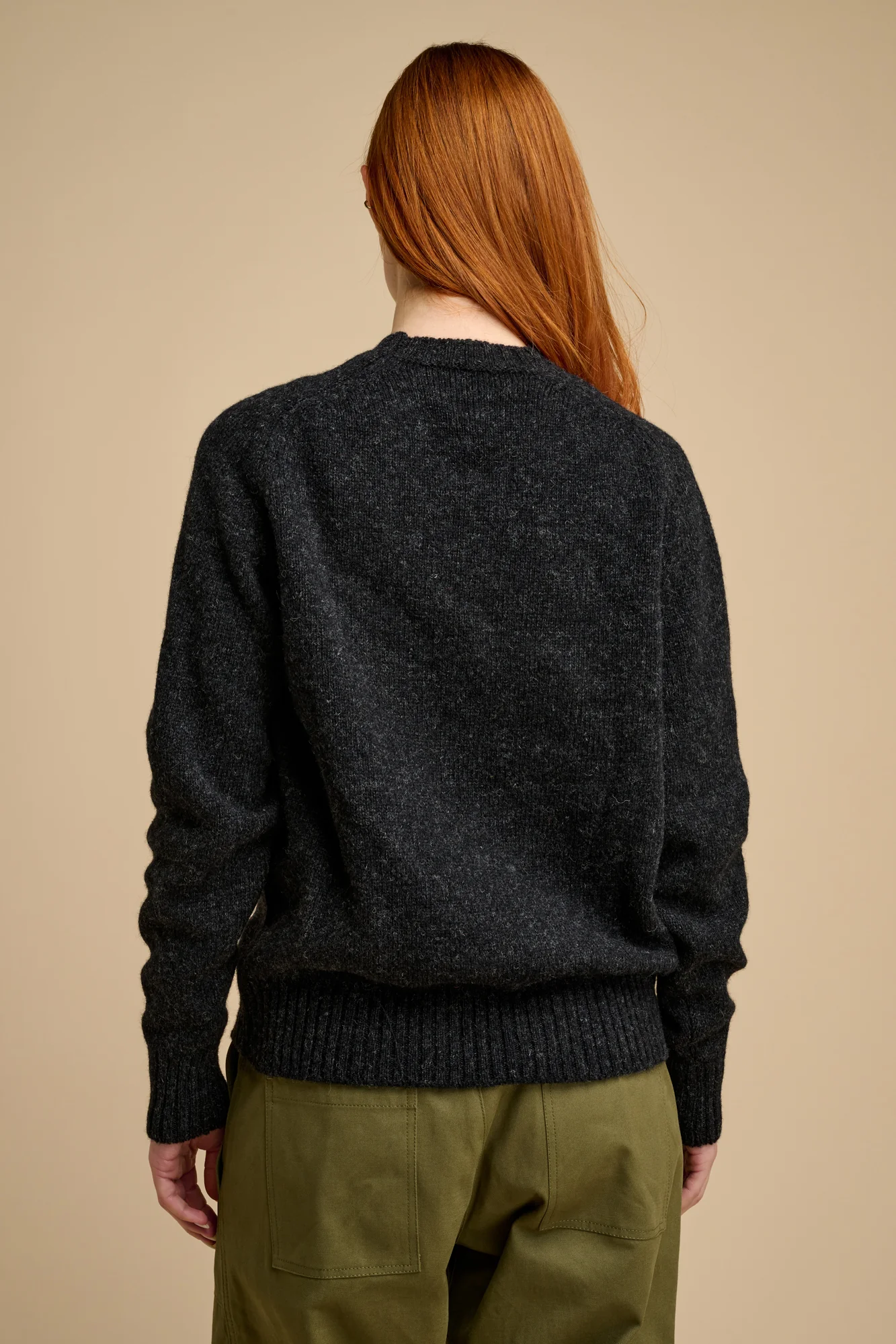 Women's Shetland Jumper - Charcoal - Image 2