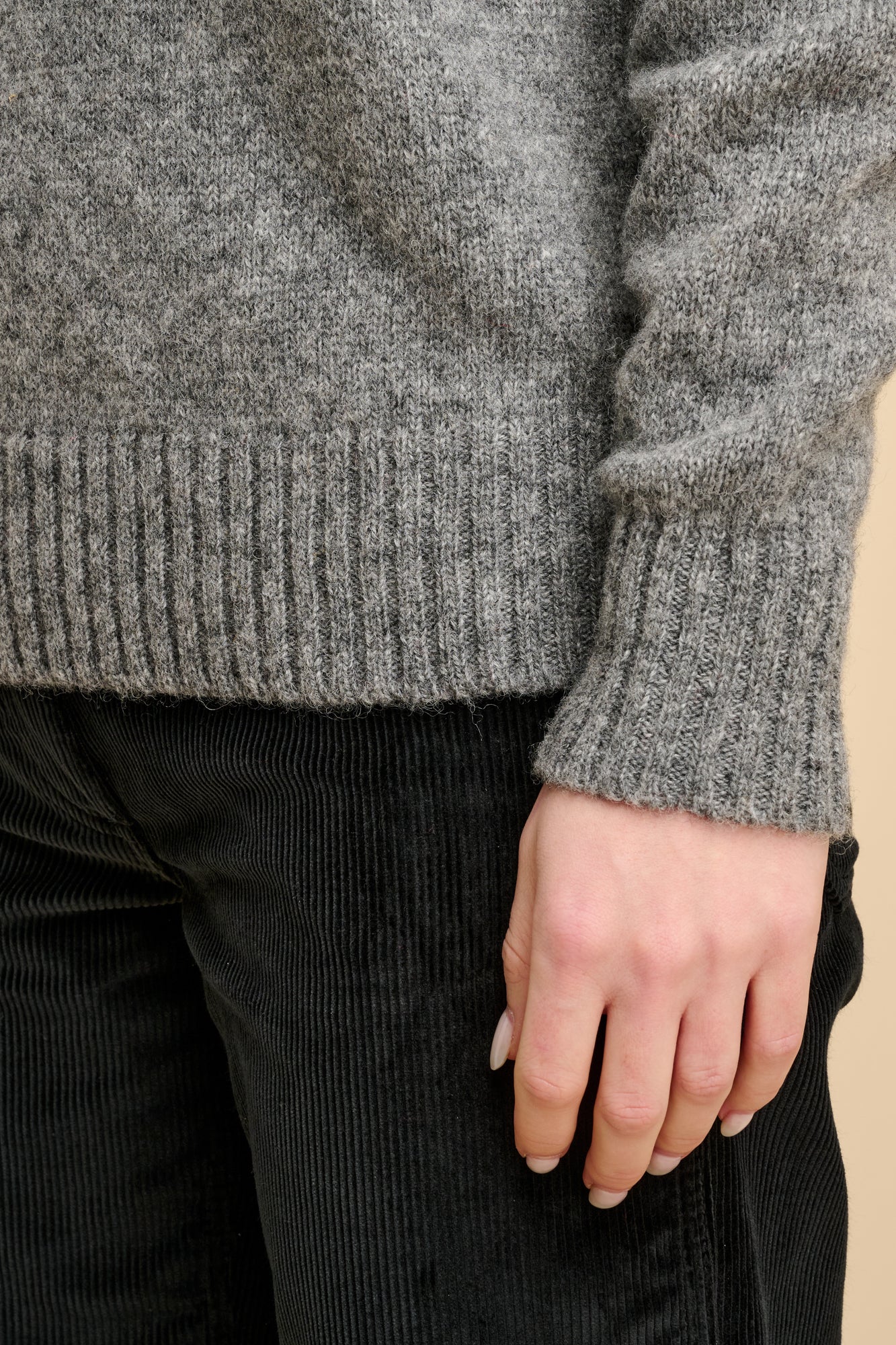 Women's Shetland Jumper - Grey - Image 4