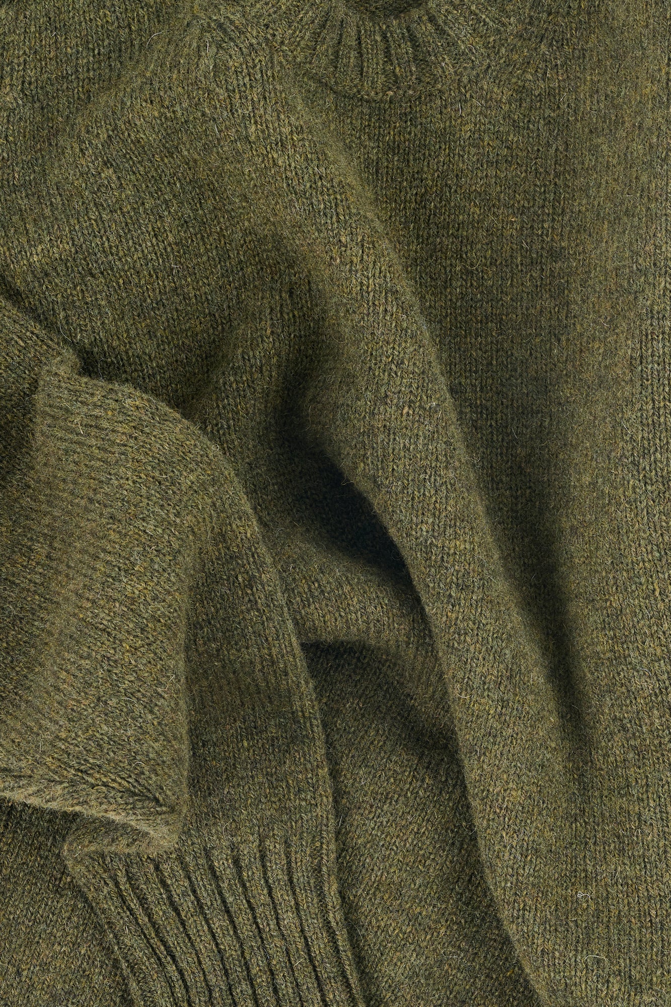 Women's Shetland Jumper - Olive - Image 6