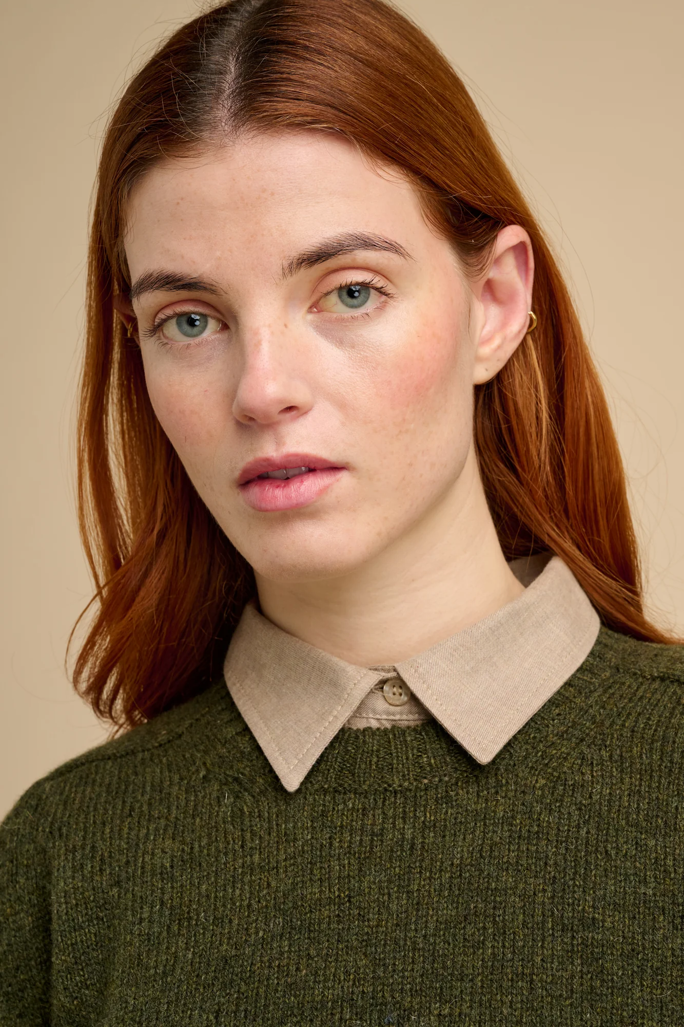 Women's Shetland Jumper - Olive - Image 7