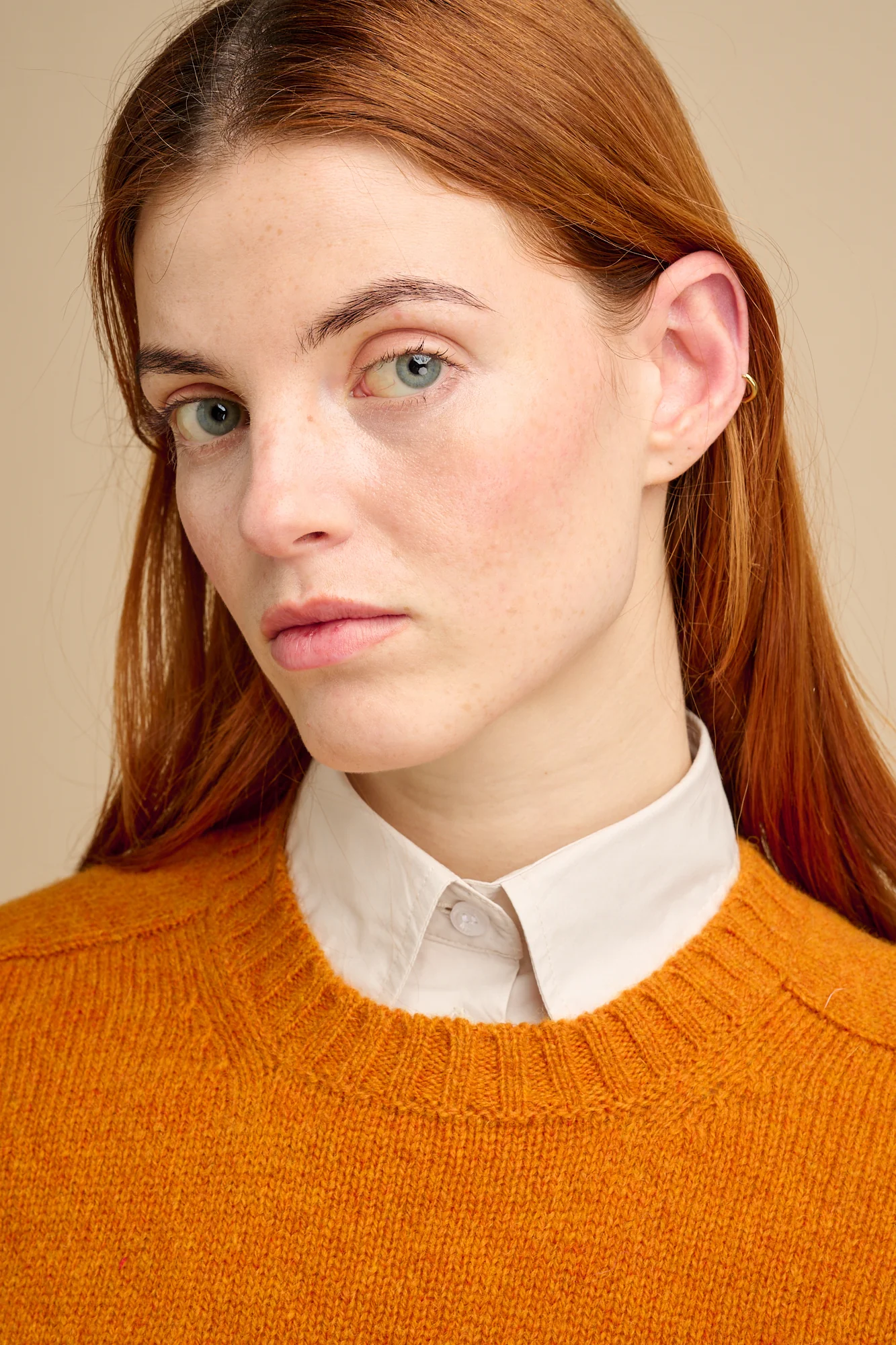 Women's Shetland Jumper - Rust - Image 4