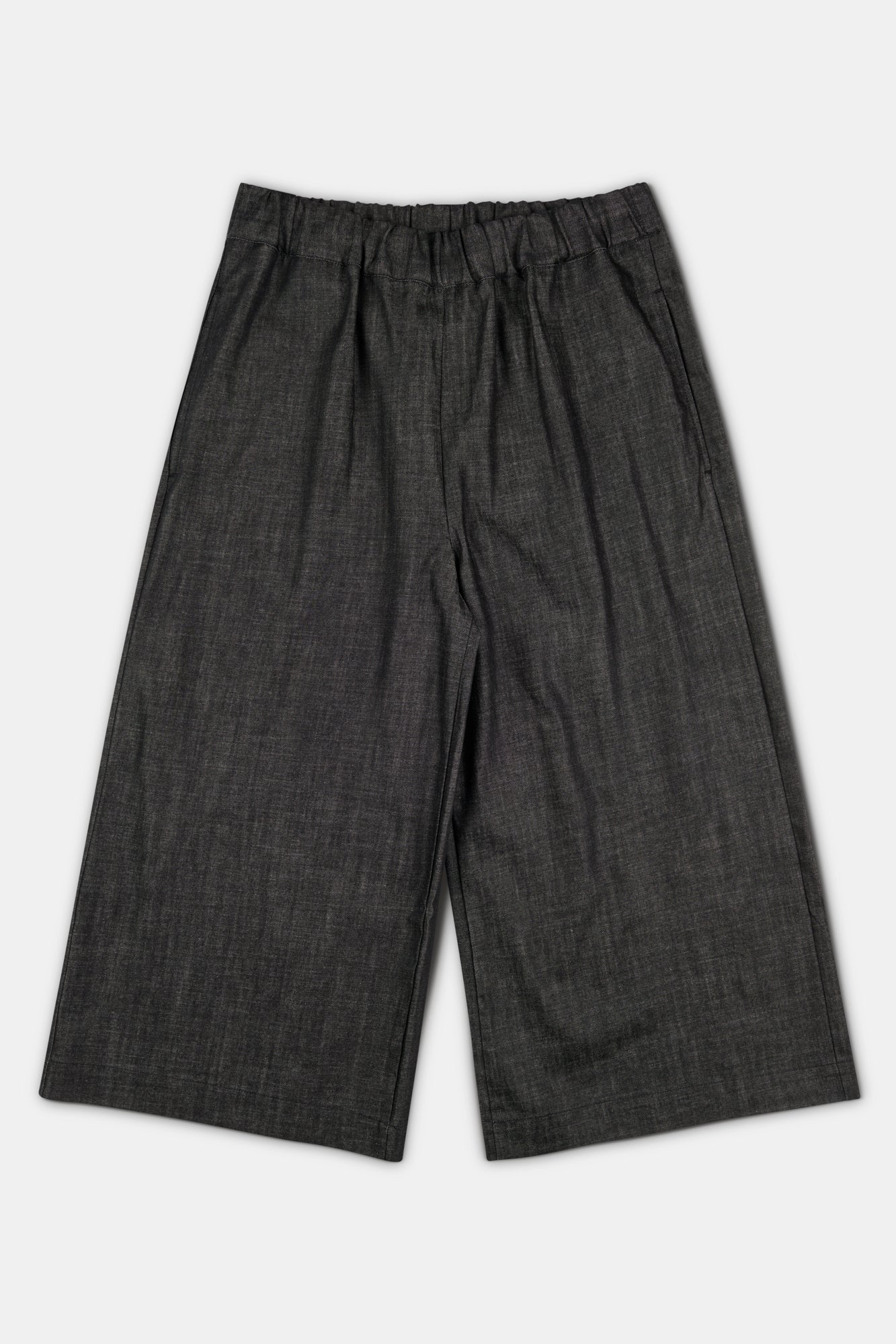 Women's Short PJ Trousers - Black Denim - Image 4