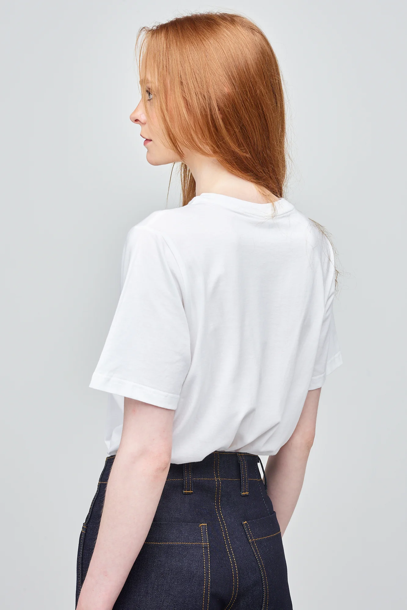 Women's Short Sleeve Logo T Shirt - White/Black - Image 2