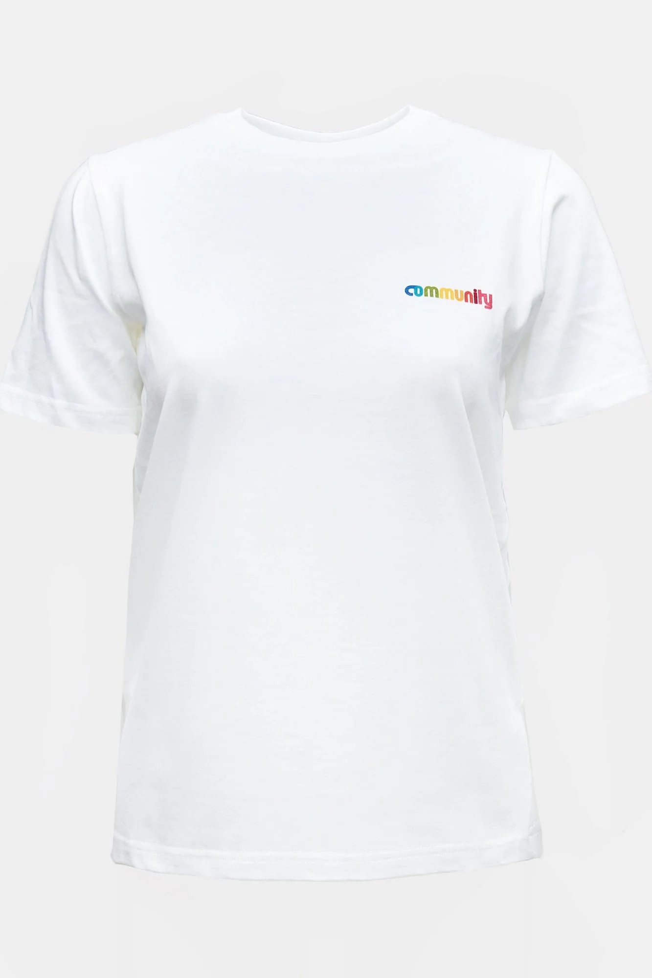 Women's Short Sleeve Logo T Shirt - White/Multi - Image 3