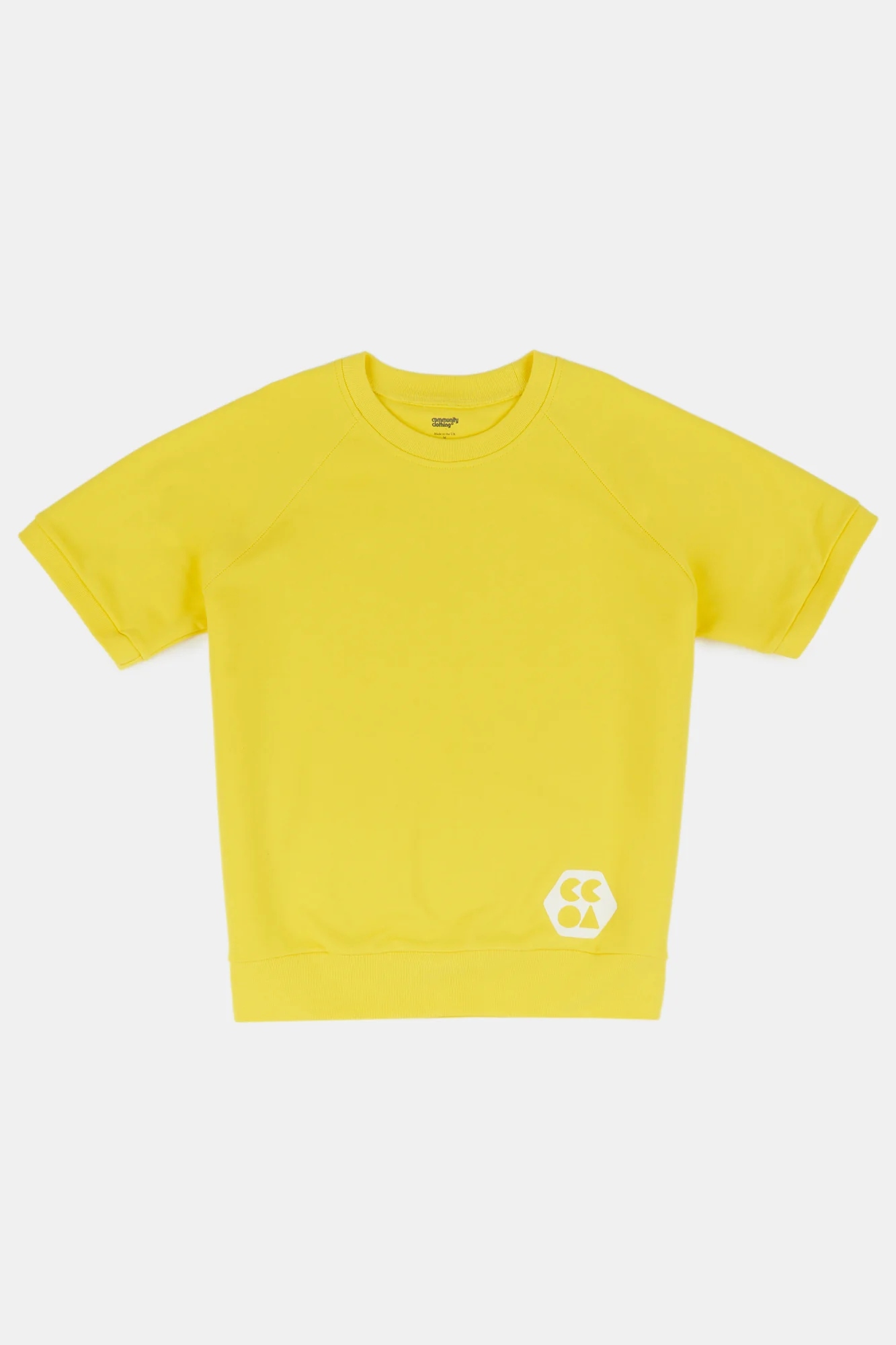 Women's Short Sleeve Raglan Training Top Plastic Free - Canary Yellow - Image 4