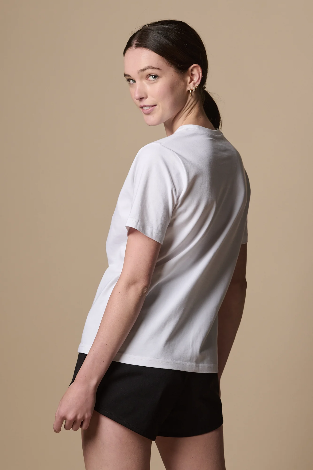 Women's Short Sleeve T Shirt Plastic Free - White - Image 3