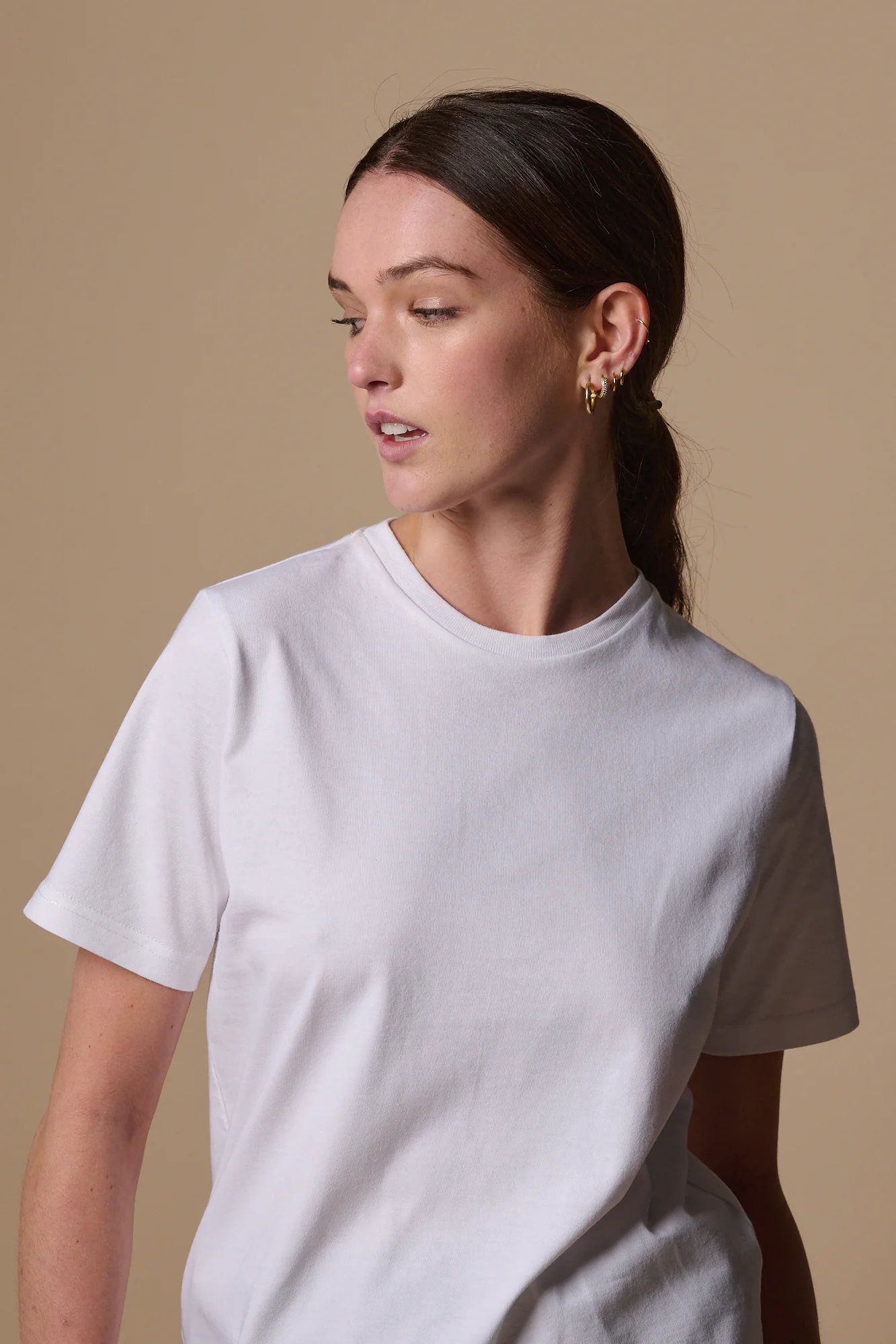 Women's Short Sleeve T Shirt Plastic Free - White - Image 4