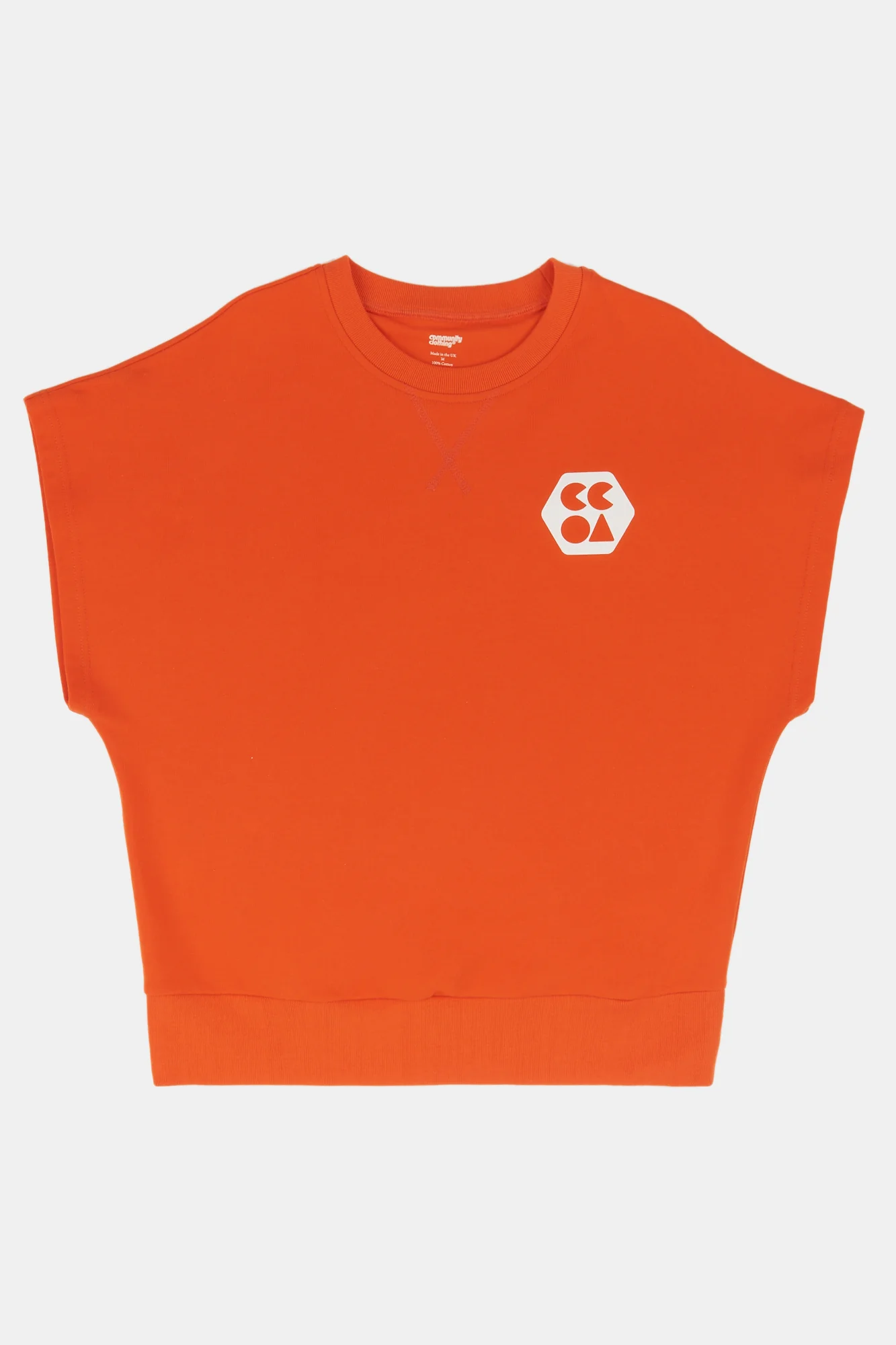Women's Sleeveless Sweatshirt Plastic Free - Flame Red - Image 6