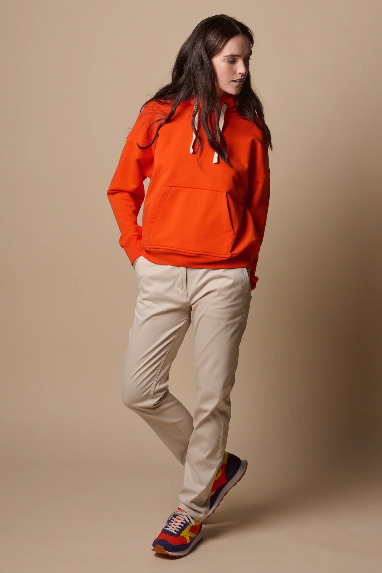 Women's Slim Stretch Chino - Light Stone - Image 3