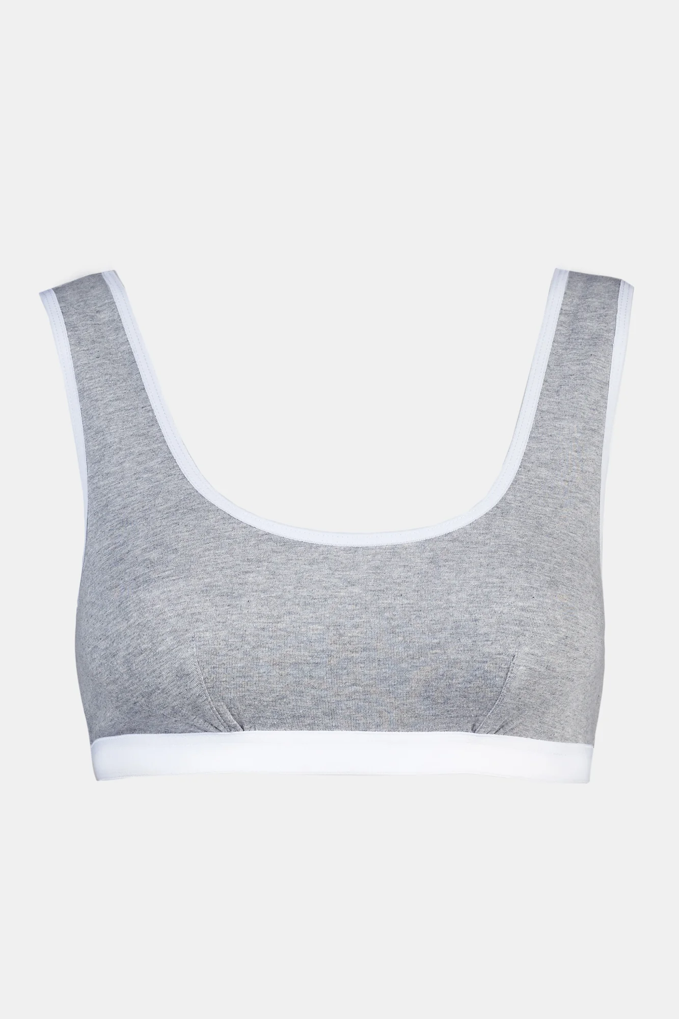 Women's Soft Jersey Bra - Grey Marl - Image 5