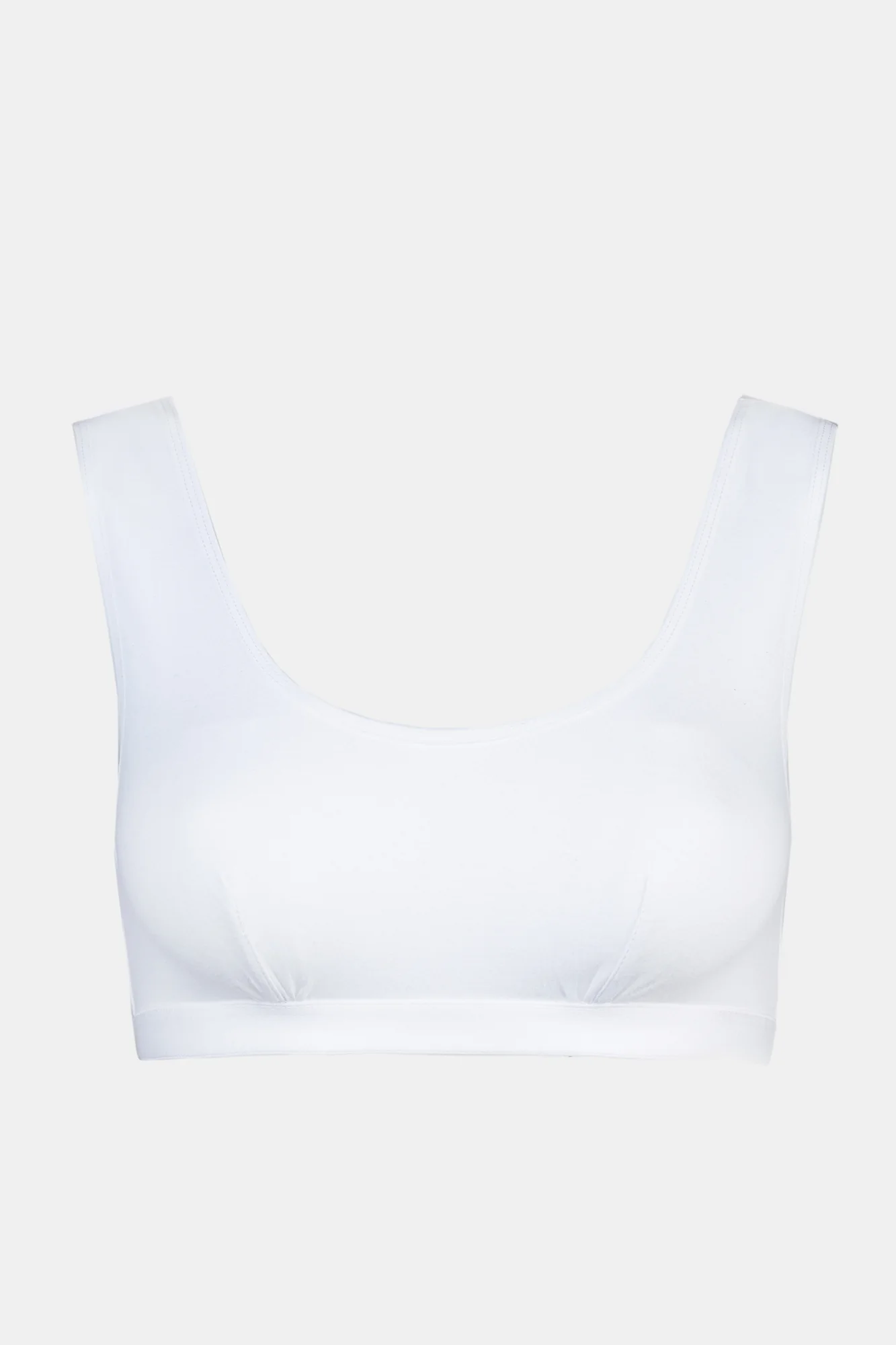 Women's Soft Jersey Bra - White - Image 5