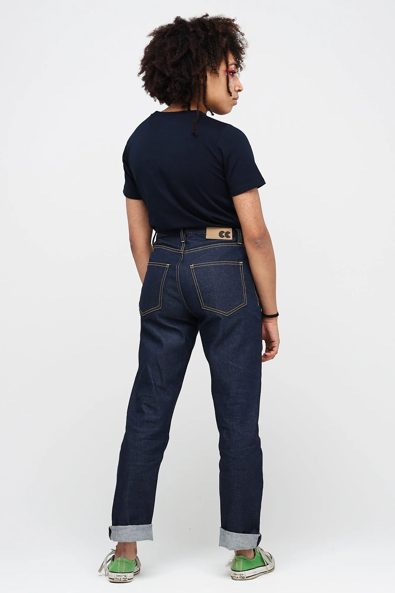 Women's Straight Leg Jeans - Raw - Image 3