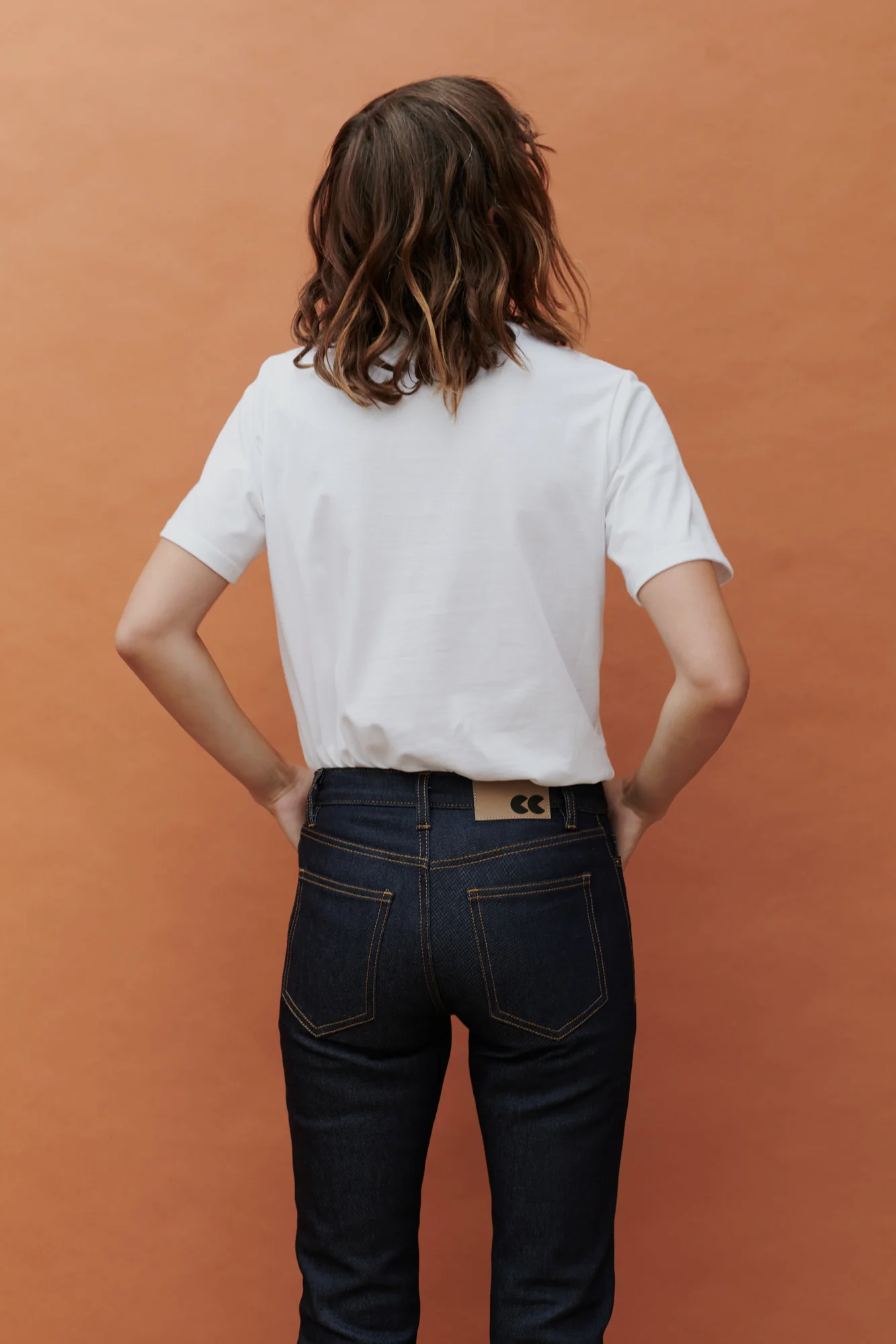 Women's Straight Leg Mid Rise Denim Jeans - Indigo - Image 4