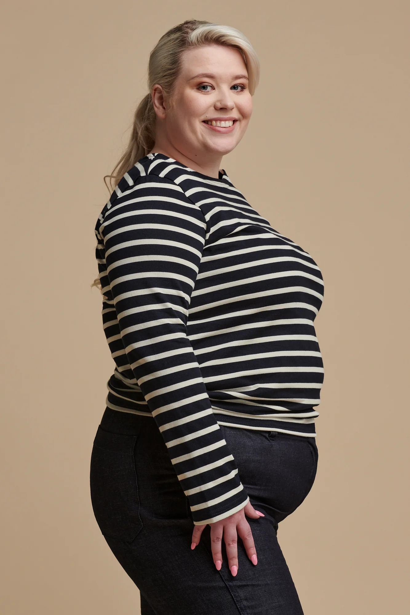 Women's Breton - Navy/Ecru - Image 3