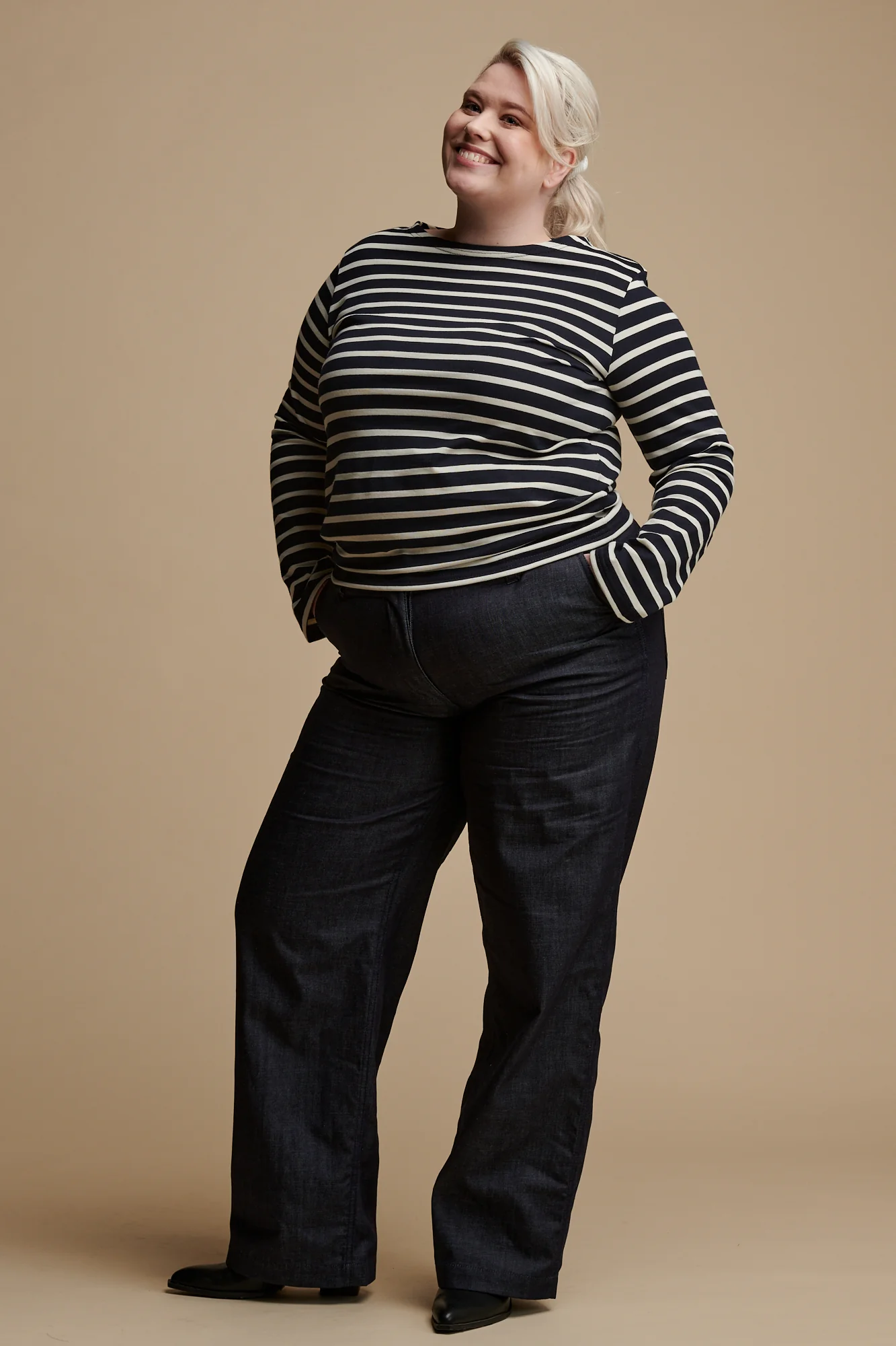 Women's Breton - Navy/Ecru - Image 4