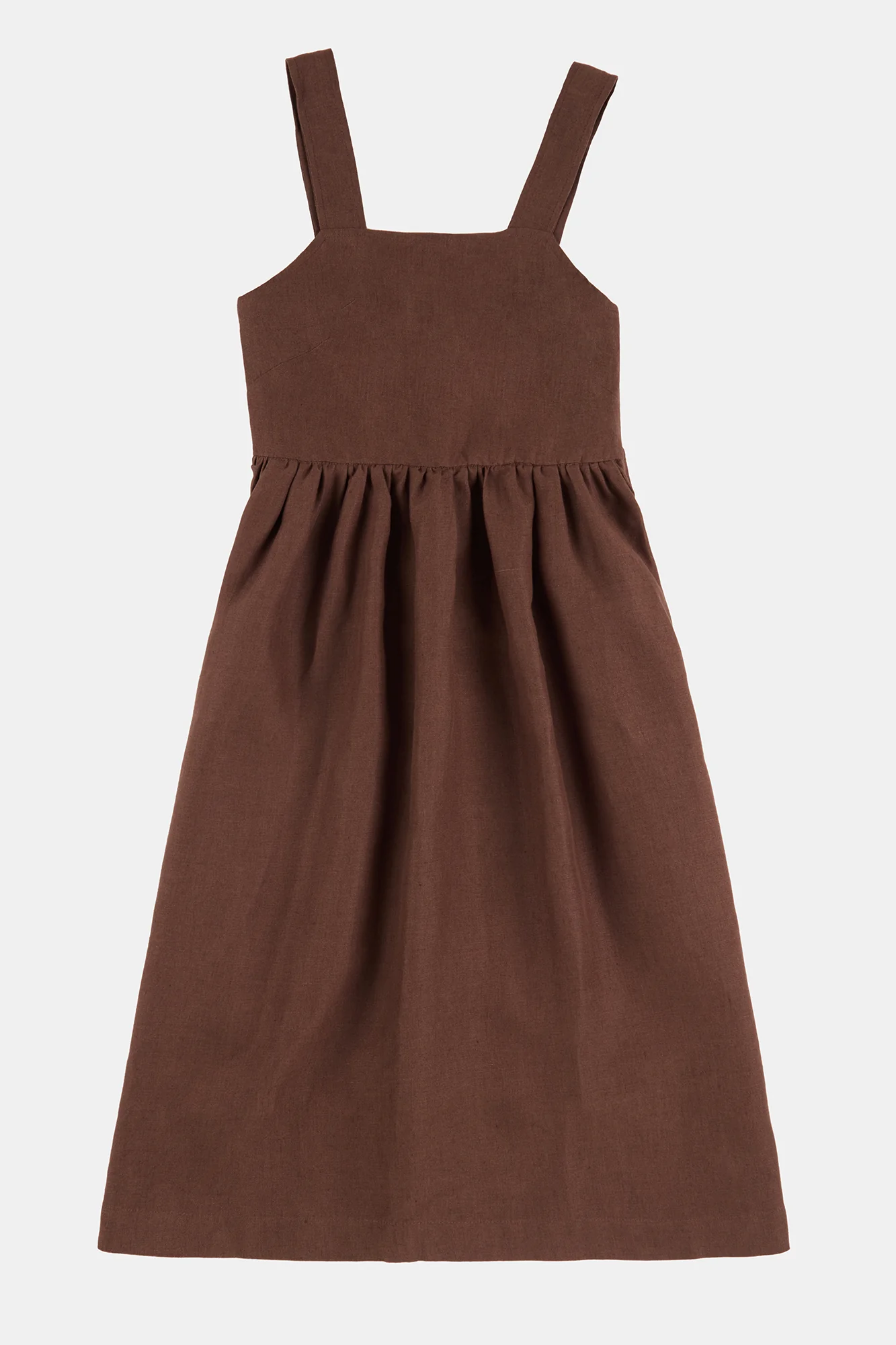 Women's Linen Sun Dress - Cocoa - Image 4