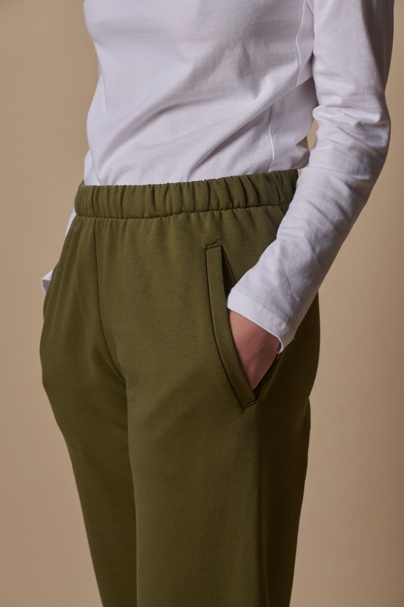Women's Sweatpants - Olive - Image 3