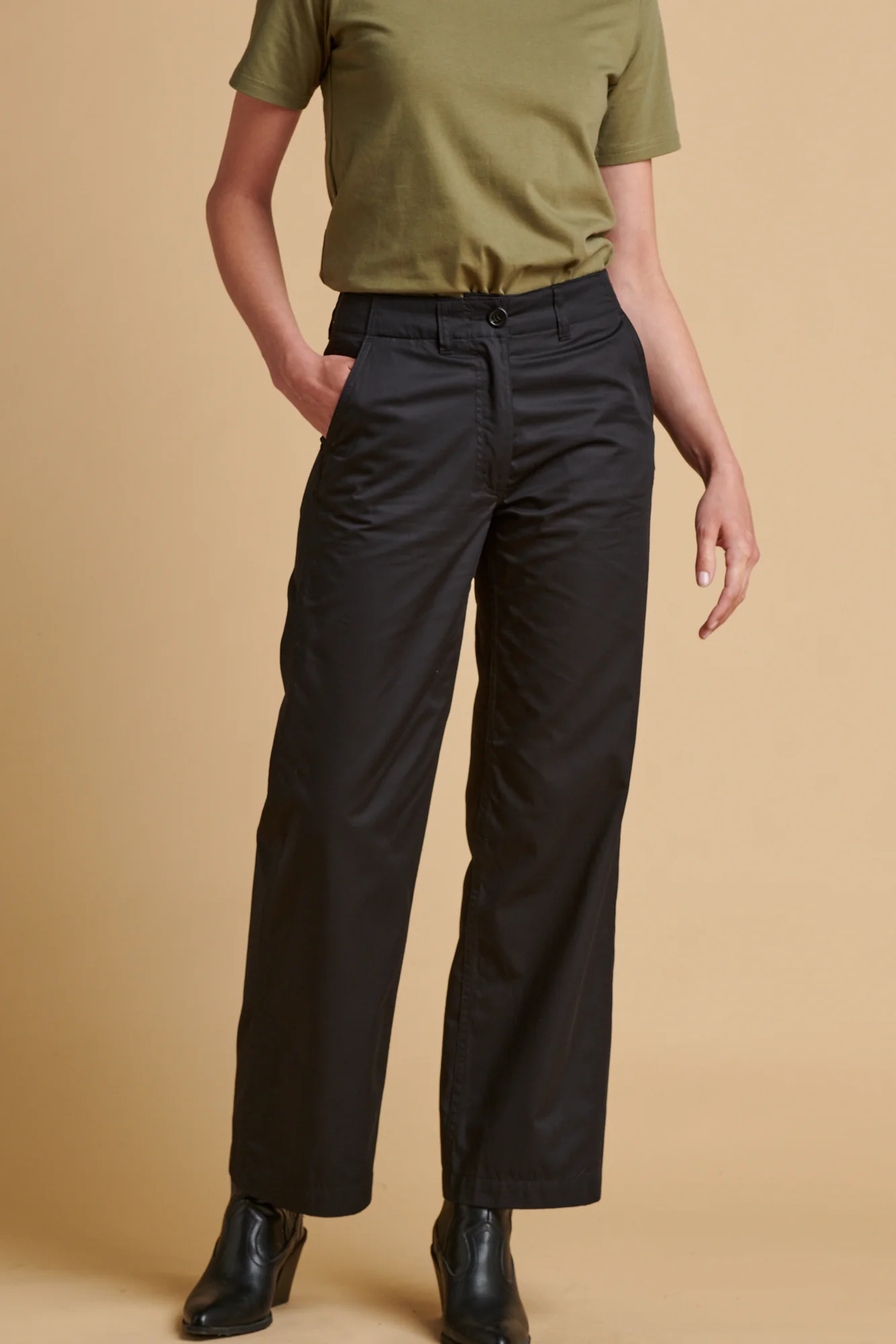 Women's Work Lightweight Trousers - Black - Image 4