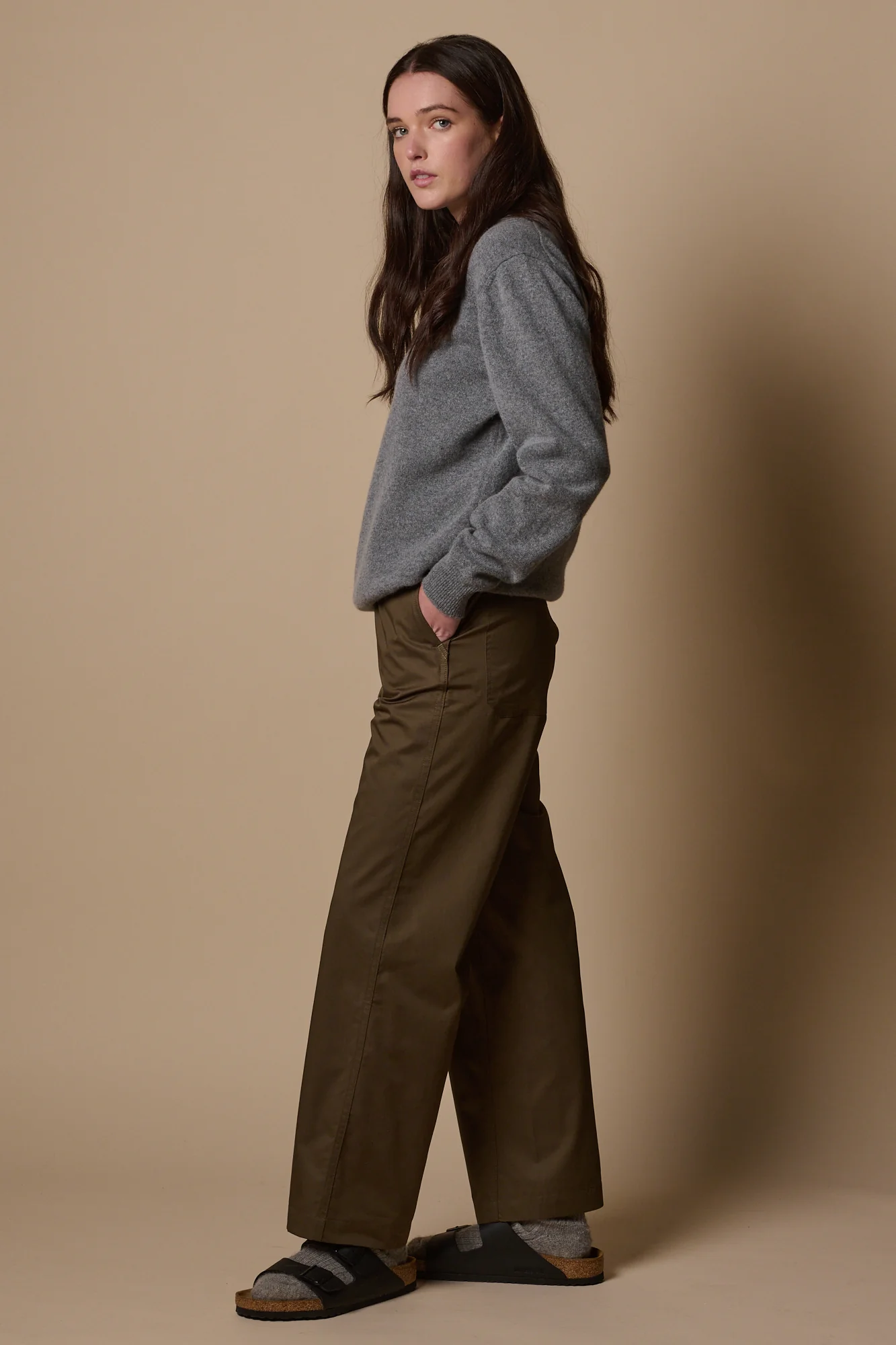 Women's Work Lightweight Trousers - Olive