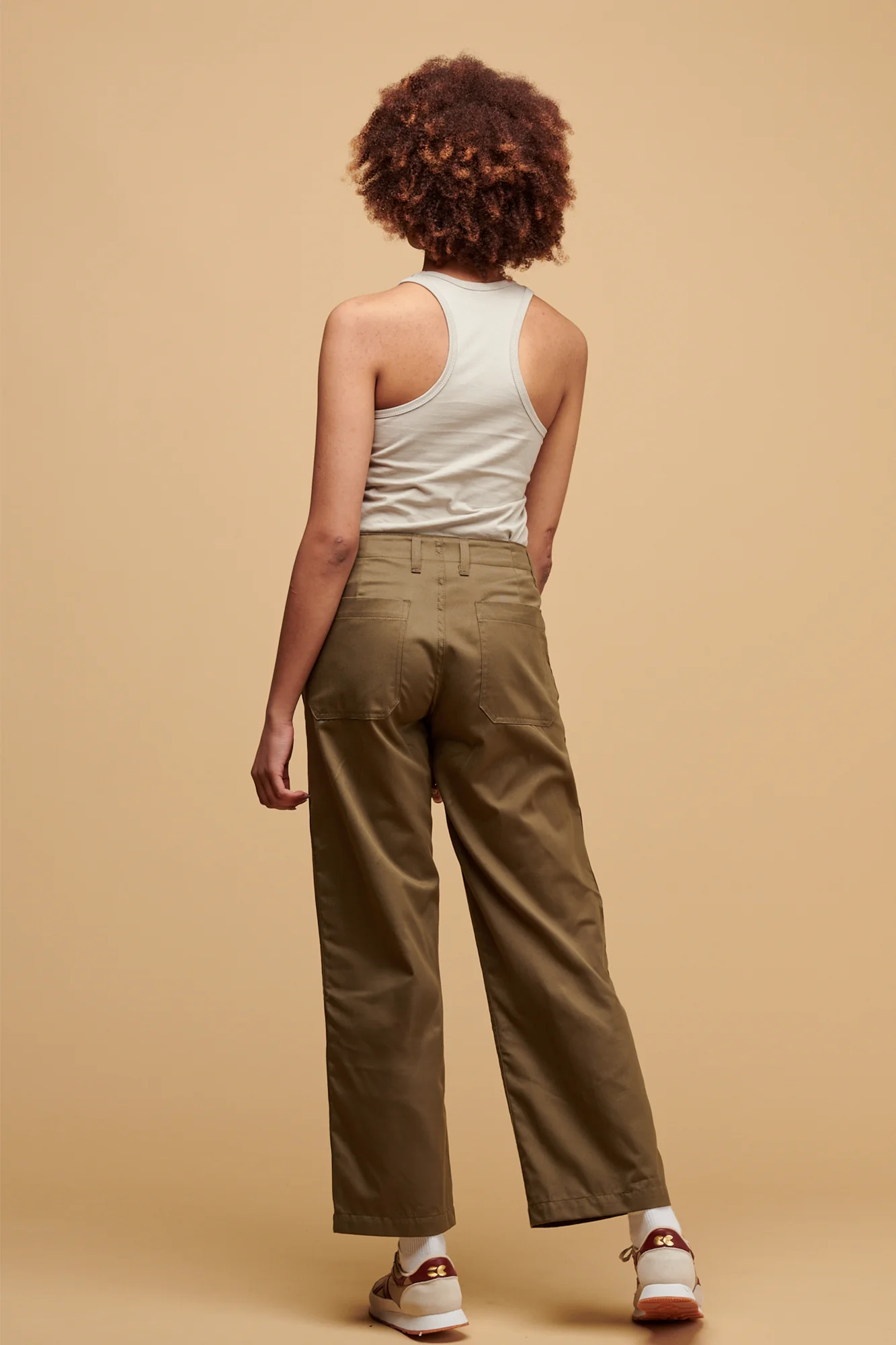 Women's Work Trousers - Olive - Image 4