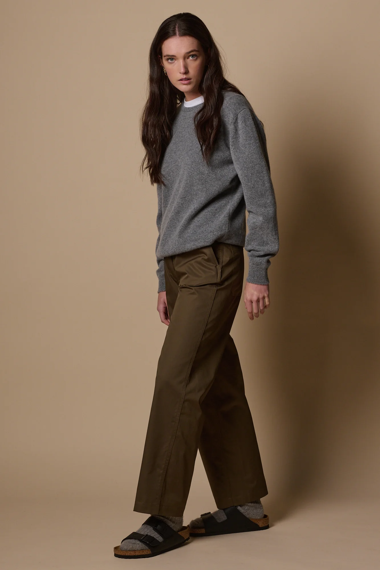 Women's Work Lightweight Trousers - Olive - Image 4