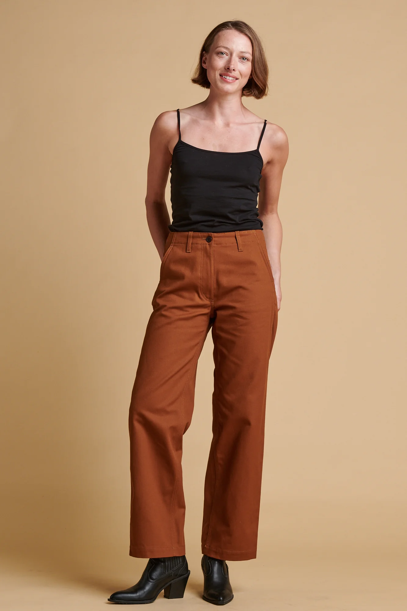 Women's Twill Work Trousers - Tan